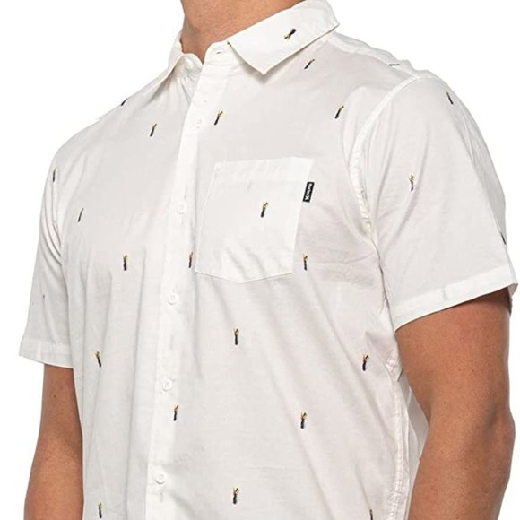 NWT Hurley Classic Fit Pineapple Shirt m - Picture 1 of 9